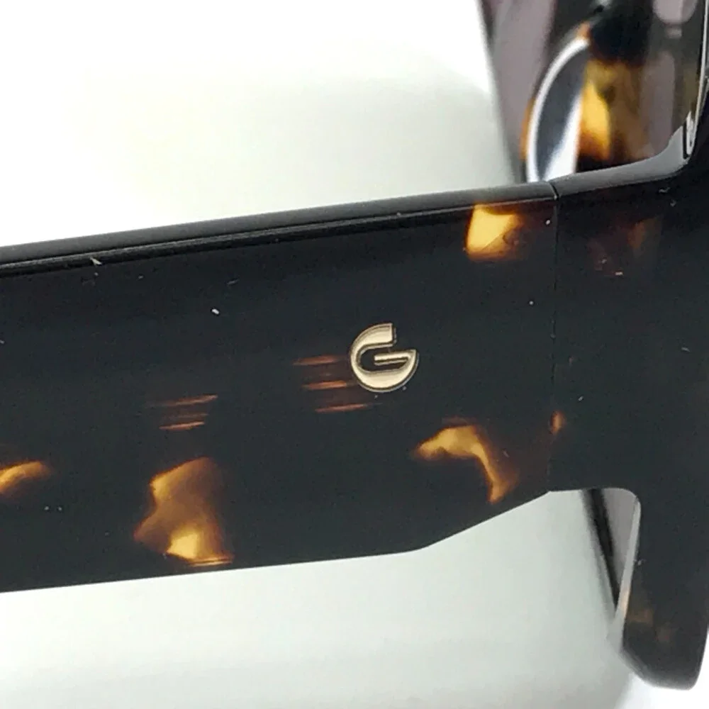 Gigi Studios Sunglasses CIAR GS1008/02S Tortoise Square Frames with Green Lenses